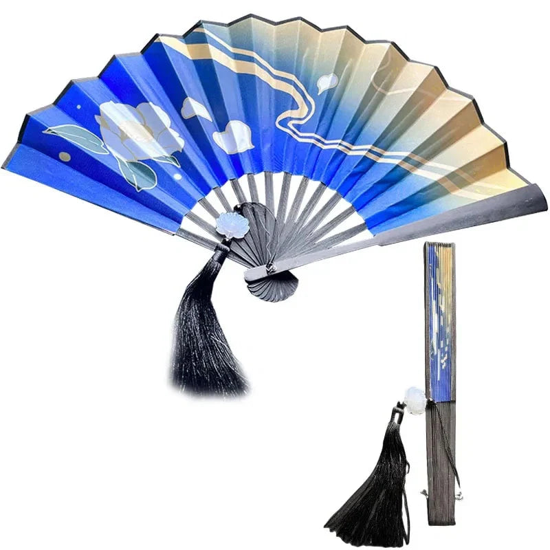 Genshin Impact Ayaka Cosplay Fan | Folding Hand Fan Prop for Cosplay