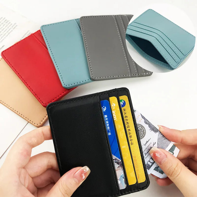 Ultra Thin Mini Card Holder Wallet | Simple RFID Blocking Credit Card Case