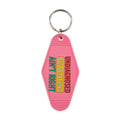Plastic Key Chain for Keys | Pink Rhombic Key Tag Gift