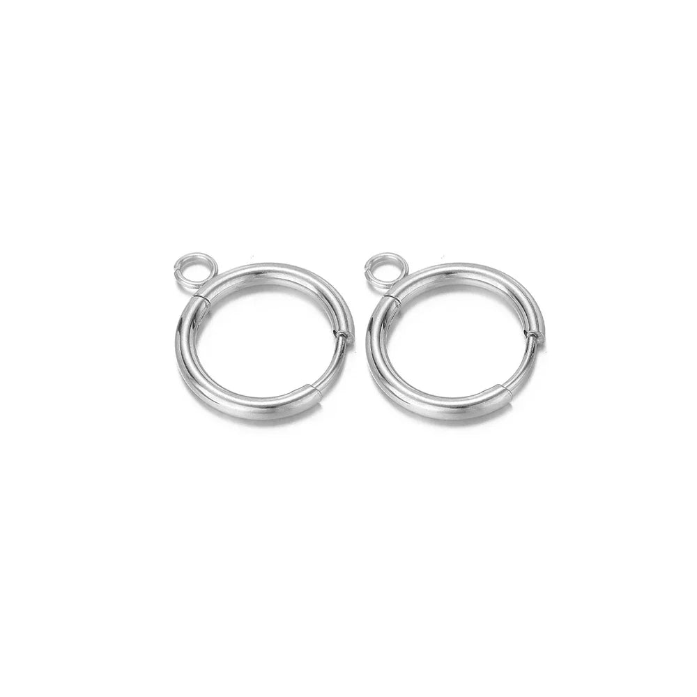 Stainless Steel Gold Earring Hooks with Ear Posts and Jump Rings | DIY Jewelry Making Supplies