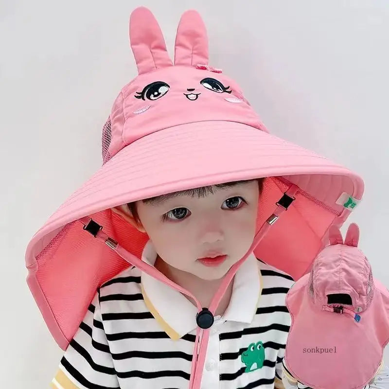 Summer Children's Sun Hat | Foldable Baby Beach Hat with UV Protection