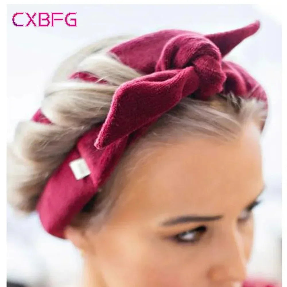 Heatless Curling Rod Headband | No Heat Hair Curler for Soft Sleeping Curls