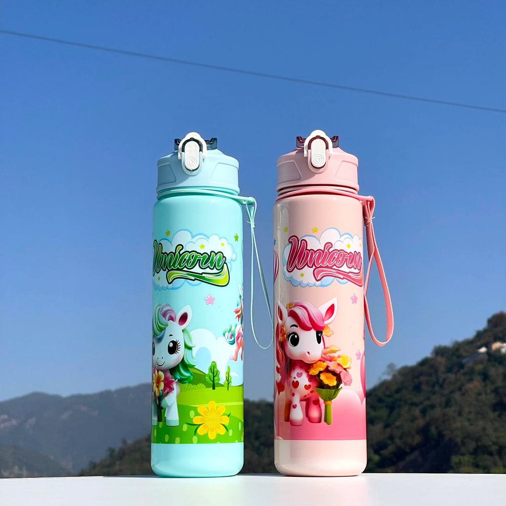 Unicorn Straw Cup | Cute, Portable, and Large Capacity Water Bottle