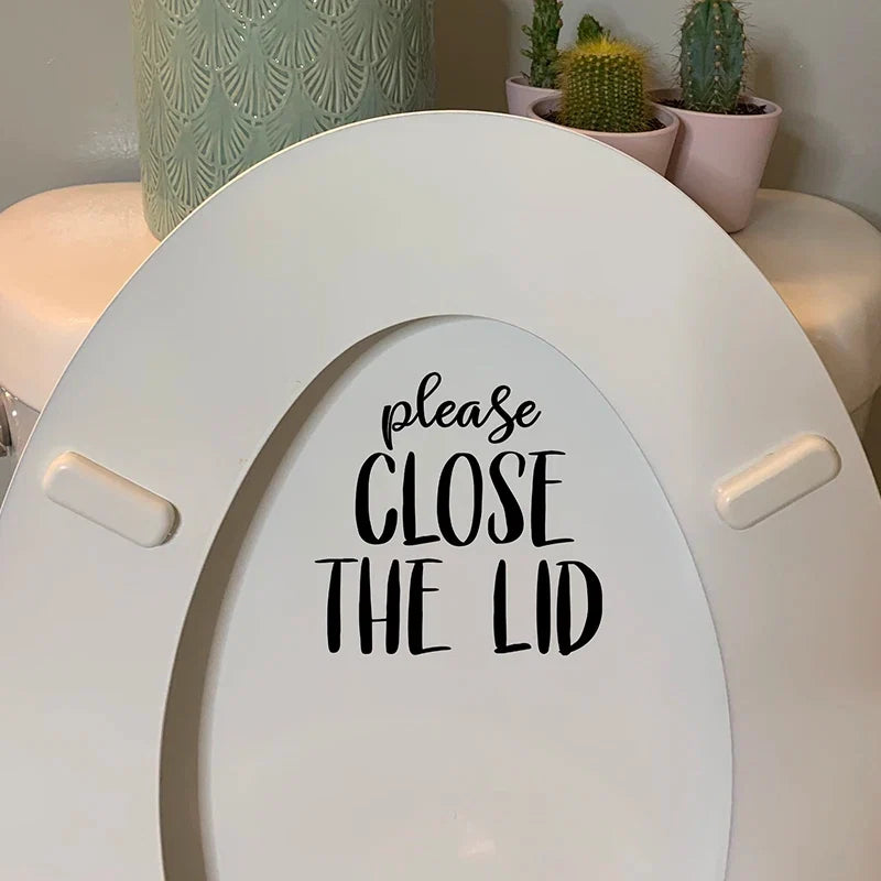 PUT ME DOWN Toilet Seat Reminder Sign | Funny Vinyl Bathroom Decal