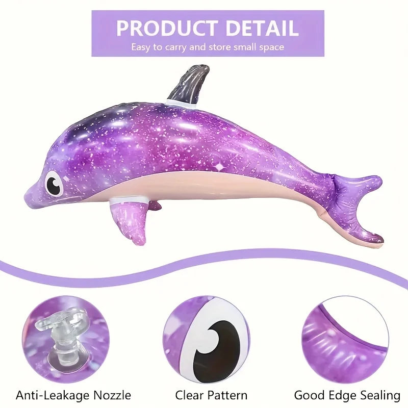Inflatable Dolphin Pool Toys | Summer Splash Water Party Decorations