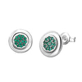 925 Sterling Silver Heart Shaped Zircon Earrings | Charming Girls Jewelry Gift