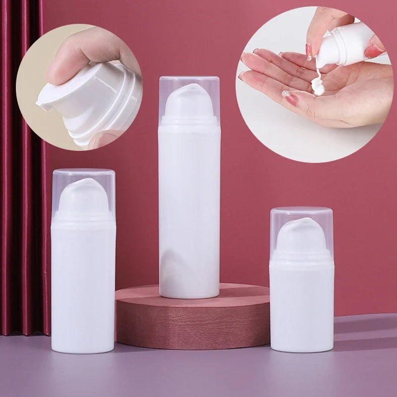15/30/50ml Empty Airless Pump Bottles | Mini Lotion Vacuum Cosmetic Containers for Travel