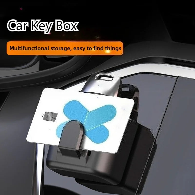 Dashboard Car Organizer | Universal Adhesive Storage Box for Keys and Cards