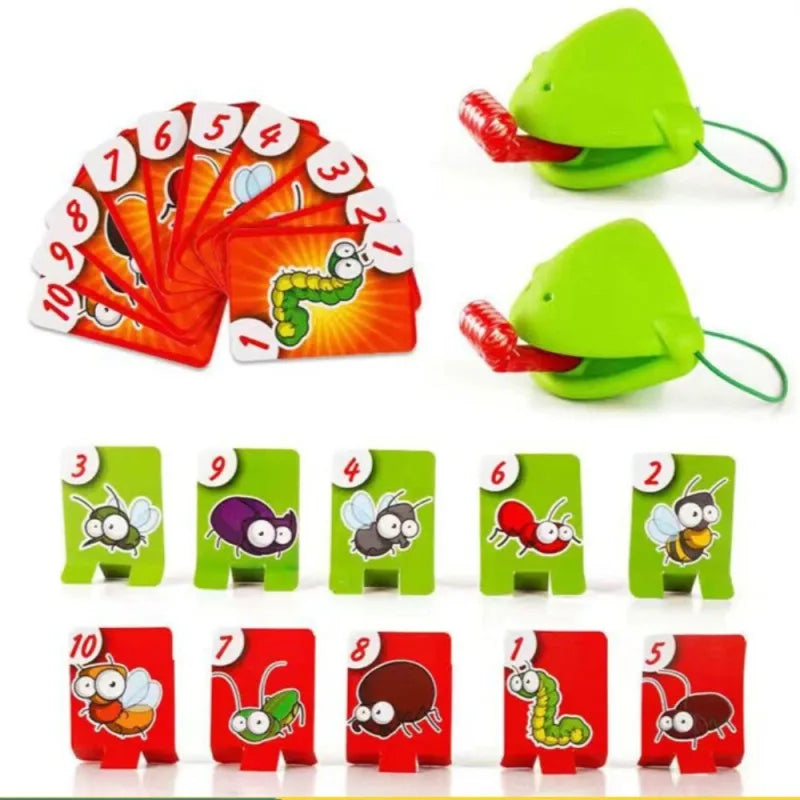 Lizard Mask Tongue Game | Two-Player Card Game for Parties