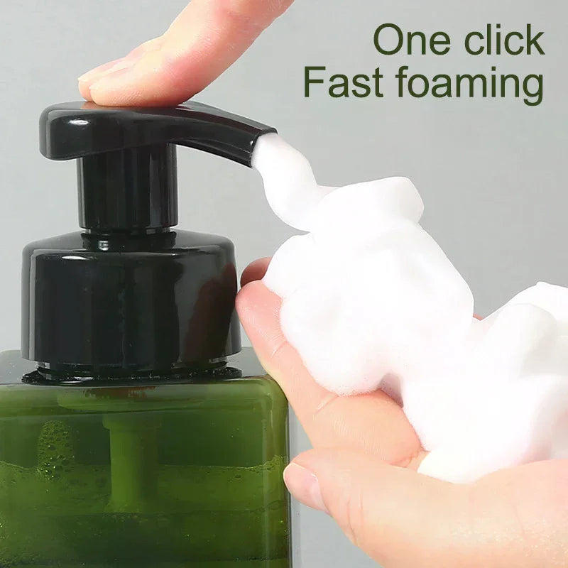 Portable Foam Soap Dispenser | Manual Press Pump Bottle for Bathroom and Travel