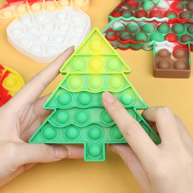 Santa Claus Pop Fidget Toy | Christmas Stress Relief Gift for Kids and Adults