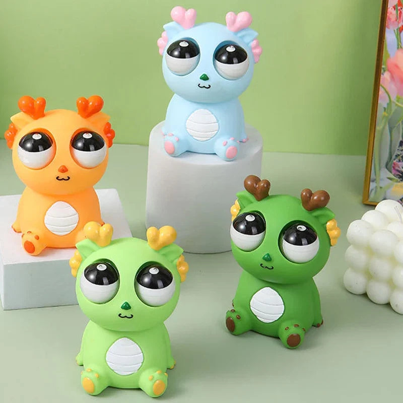 Silly Eyeball Pop Squeeze Toys | Stress Relief Animal Gifts for Kids and Adults