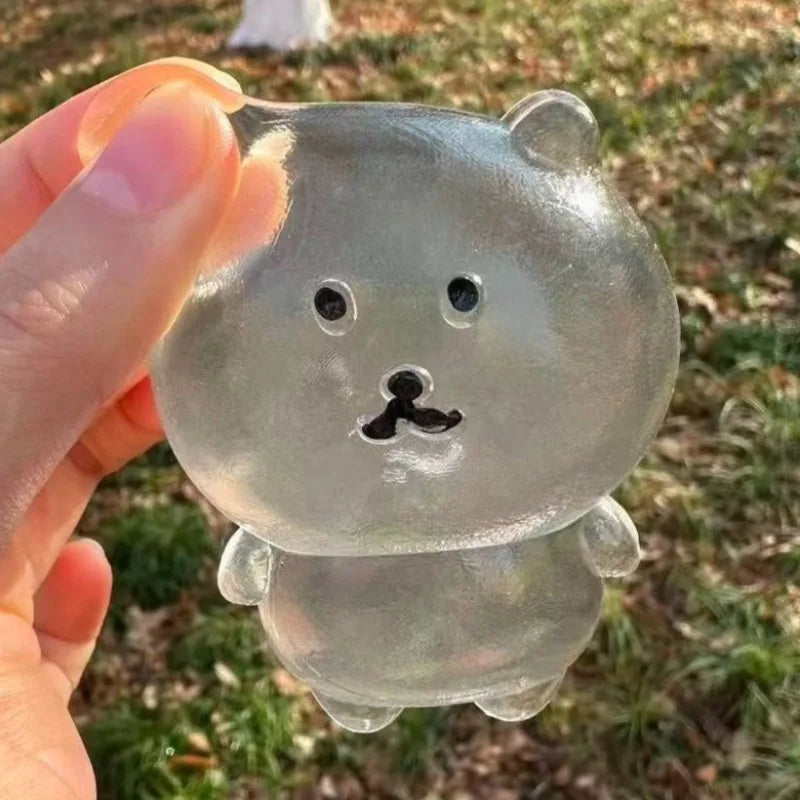 Self-Deprecating Bear Squeeze Toy | Kawaii Fidget Stress Relief Gift