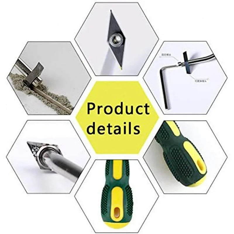 Replaceable Ceramic Tile Grout Remover | Tungsten Steel Drill Bit Cleaner