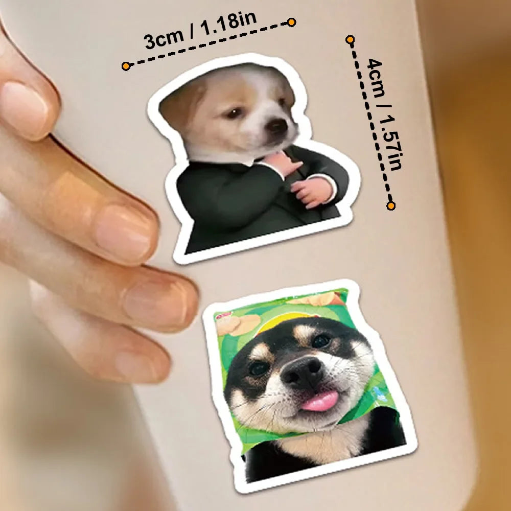 Funny Dogs Stickers | Cute Decals for Laptop, Guitar, and Water Bottle