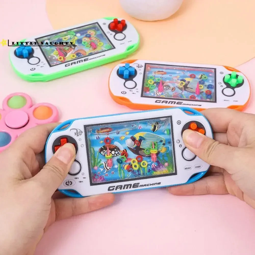 Water Ring Game Machine | Retro Handheld Squeeze Toy for Kids