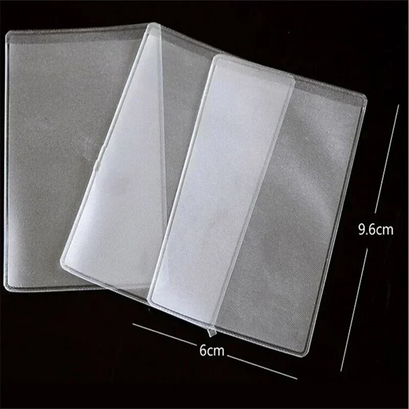 Transparent PVC Card Holder | Waterproof ID Badge Cover