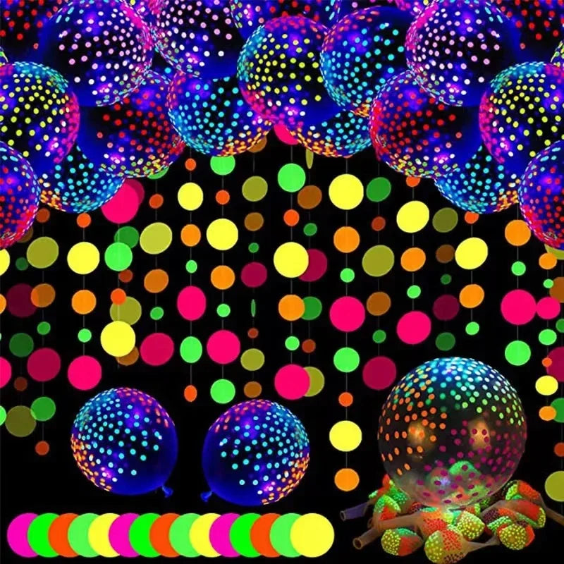 Glow Party Balloons 12 Inch Neon Latex Party Decor | 10 Pack