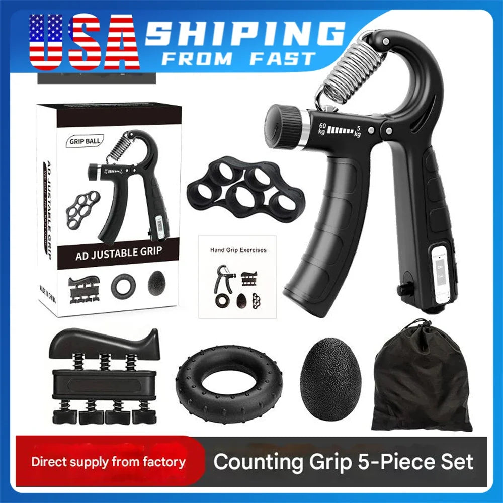 5 Pack Finger Trainer Grip | Hand Grips Strength Device for Men and Women