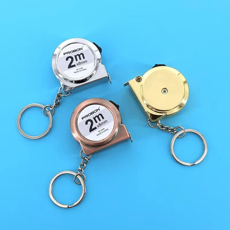 Portable Mini Tape Measure Retractable 2m | Keychain Sewing & Crafting Tool
