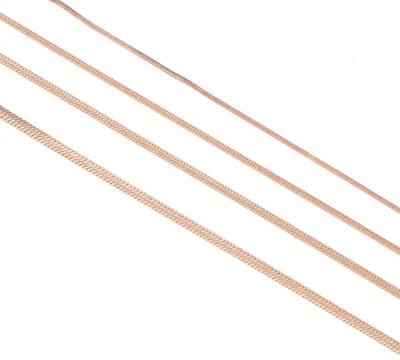 Stainless Steel Square Snake Chain Necklace | Unisex Waterproof Choker