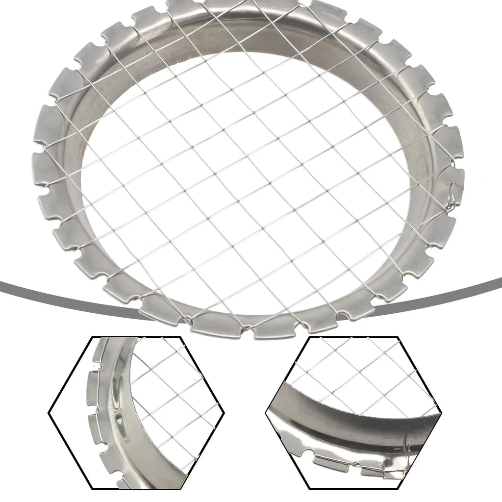 Stainless Steel Round Grid Egg Slicer | Multi-Function Fruit and Vegetable Chopper