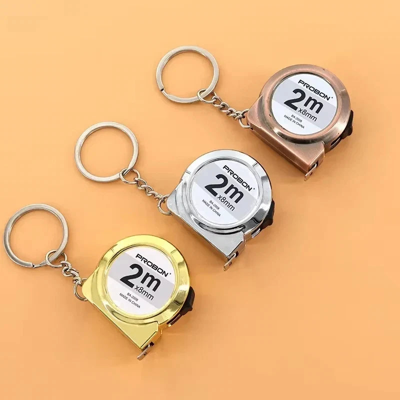 Portable Mini Tape Measure Retractable 2m | Keychain Sewing & Crafting Tool