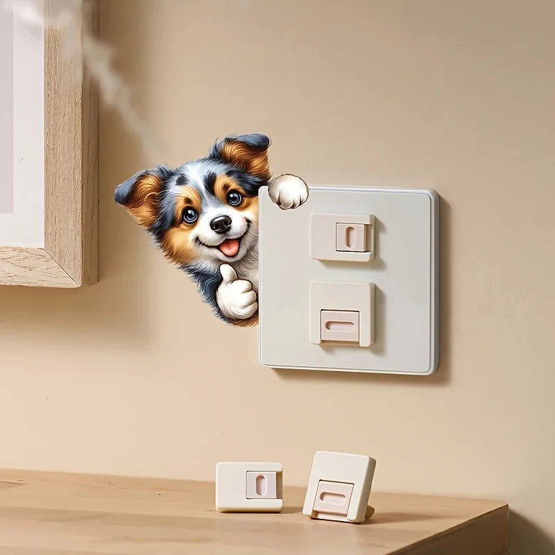 Cute Puppy Stickers for Room Decor | Removable Wall Decals
