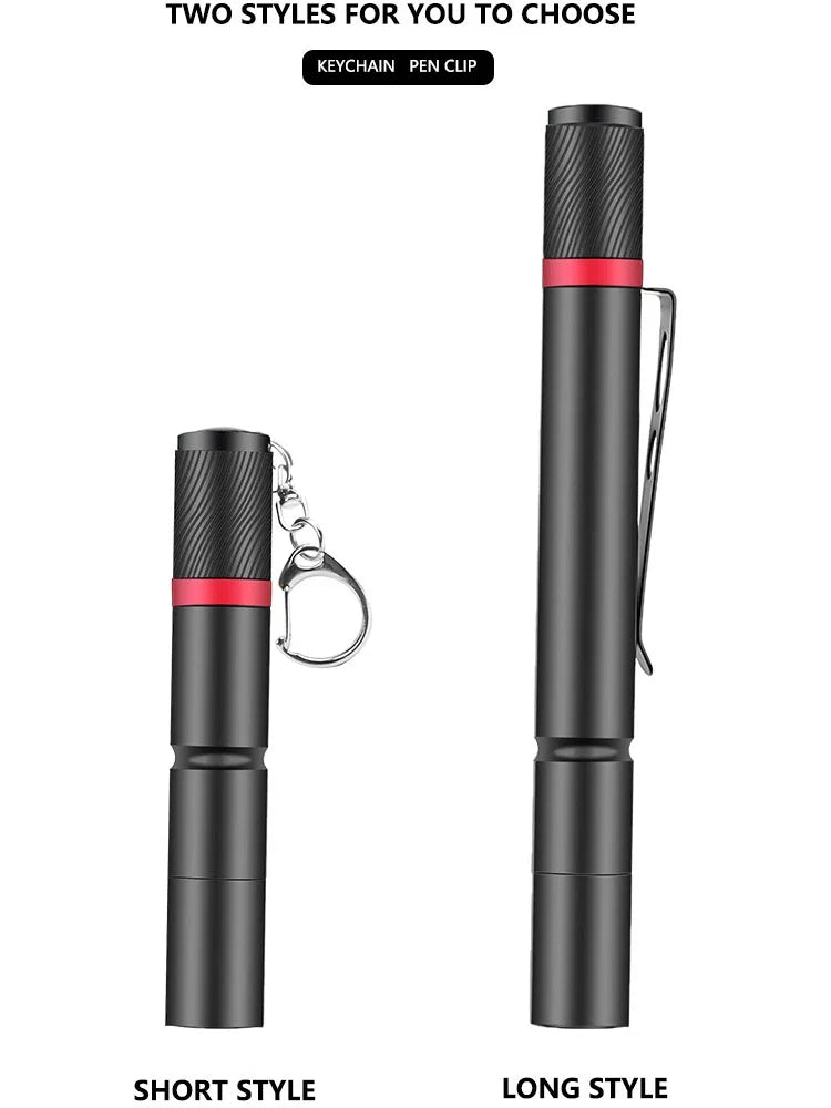 Mini LED Pen Flashlight | Ultra Bright Keychain Torch for Outdoor Adventures