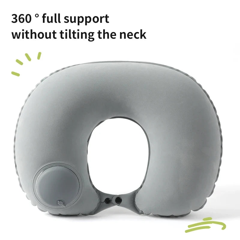 Ergonomic Inflatable Neck Pillow | Balanced Support for Travel