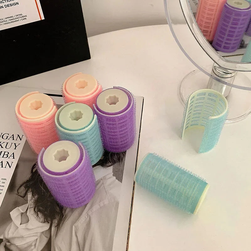 Self-Adhesive Hair Rollers for Curls | Heatless Lazy Hair Curling Tool