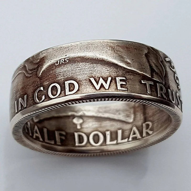 925 Sterling Silver Vintage Distressed Ring | Men's Craft Relief Wedding Band