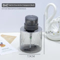Refillable Nail Polish Remover Pump Bottle | Lockable Empty Dispenser for Manicure