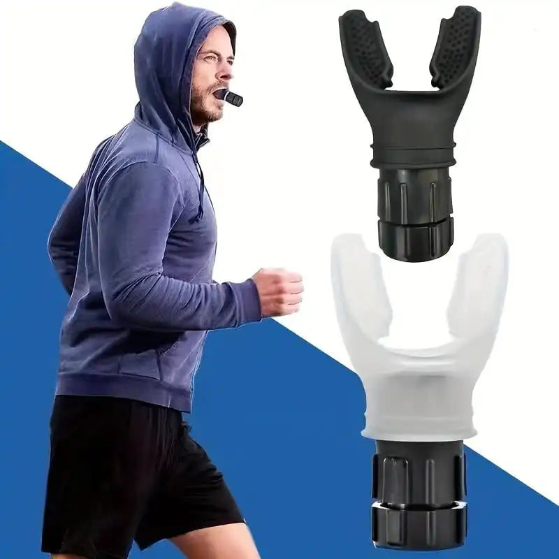 Silicone Breathing Exerciser | Portable Lung Training Device with Adjustable Resistance