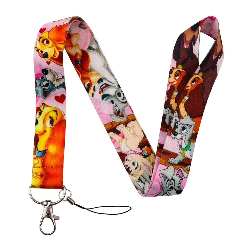 Cartoon Animal Keychain Lanyard | Anti-Lost Rope Strap for Keys
