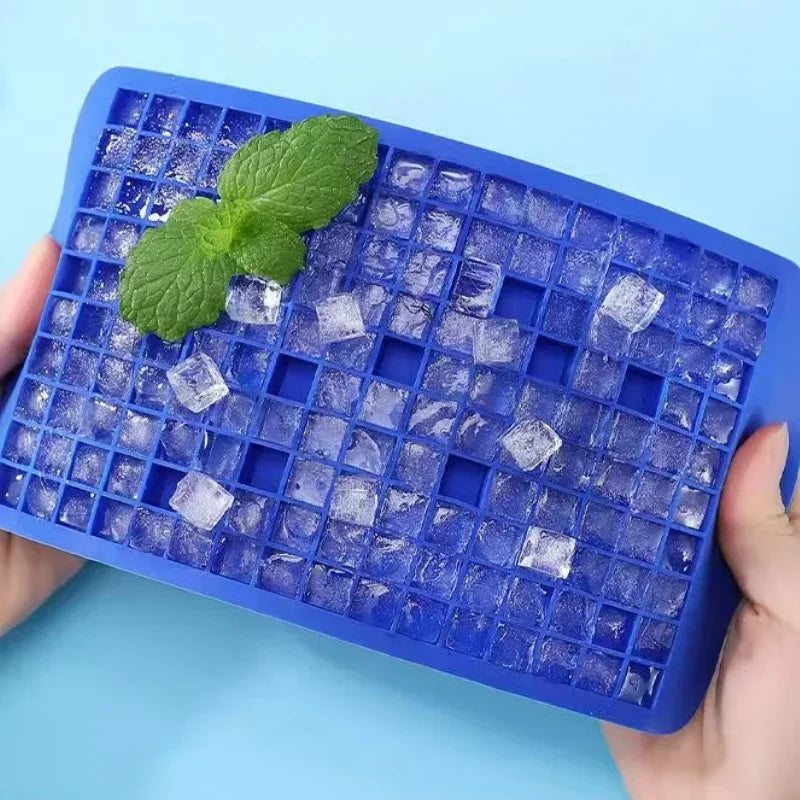 160 Square Silicone Ice Cube Tray | BPA-Free Flexible Mold for Drinks and Desserts