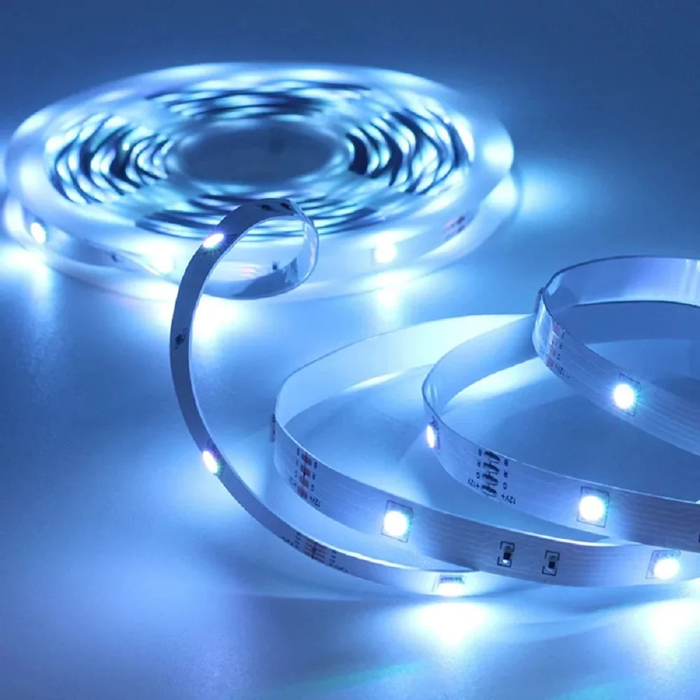 5V LED Strip Light 1-5M RGB with USB and 24 Key Remote | Color Changing Decorative Lighting