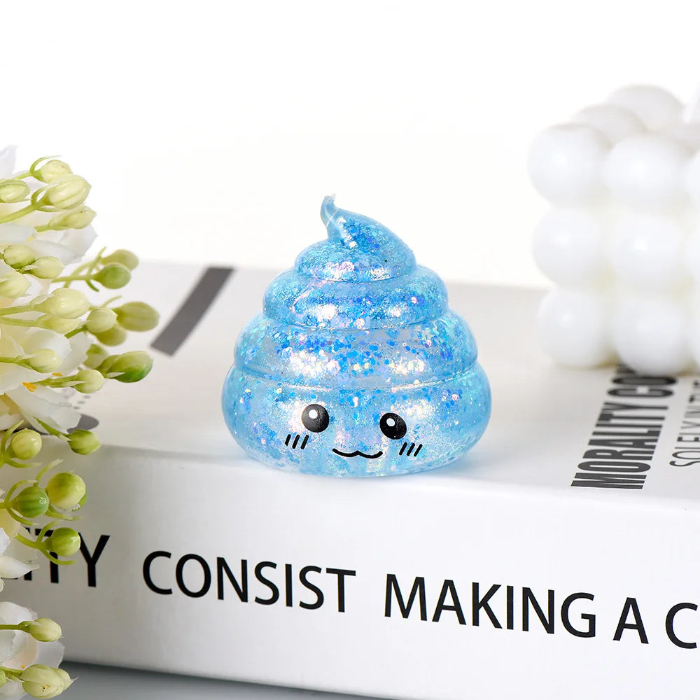 Novelty Squishy Poo Stress Ball | Funny Stretch Fidget Toy for Stress Relief