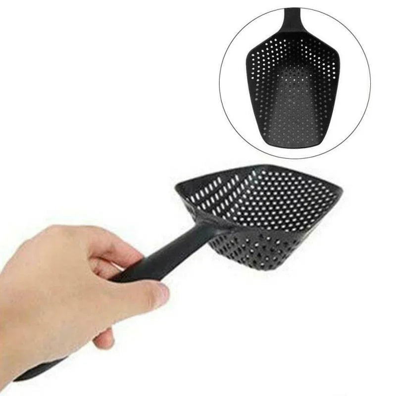 Kitchen Scoop Colander | Multi-Function Food Strainer and Drainer