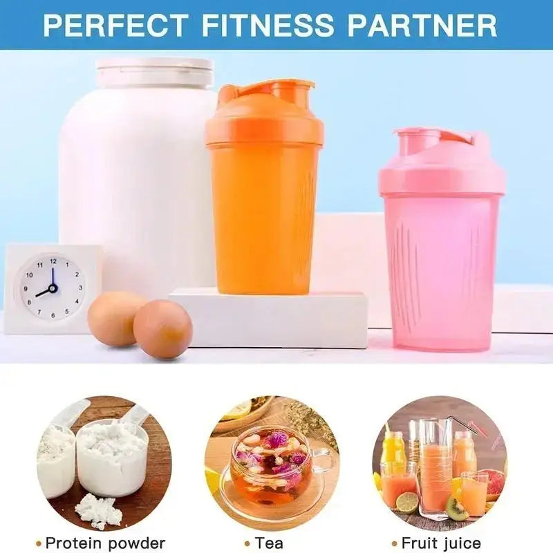400ml Blender Shaker Bottle | BPA Free Protein Shake Mixer with Leakproof Lid