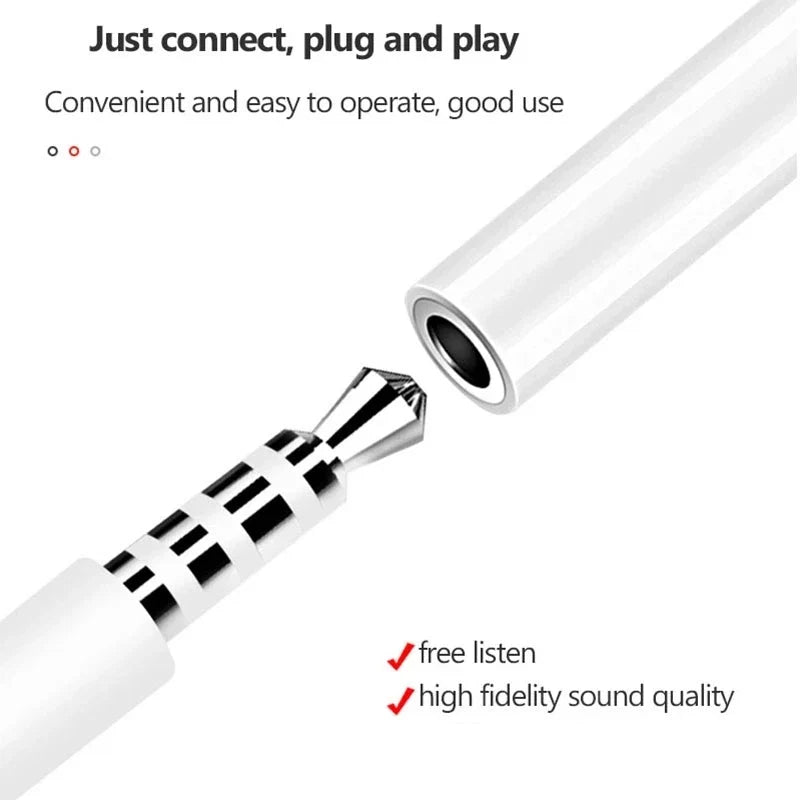 Lightning to 3.5mm Headphone Adapter | Aux Audio Jack Splitter for iPhone
