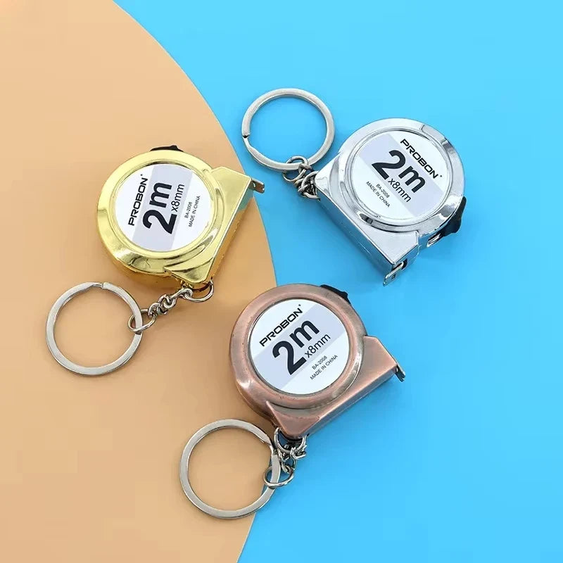 Portable Mini Tape Measure Retractable 2m | Keychain Sewing & Crafting Tool