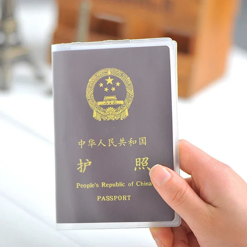 eTya Travel Waterproof Passport Holder | Transparent PVC ID and Credit Card Wallet