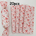 Pink Santa Claus Bow Heart Pattern Wrapping Paper | Christmas Gift Wrap for Fragile Items
