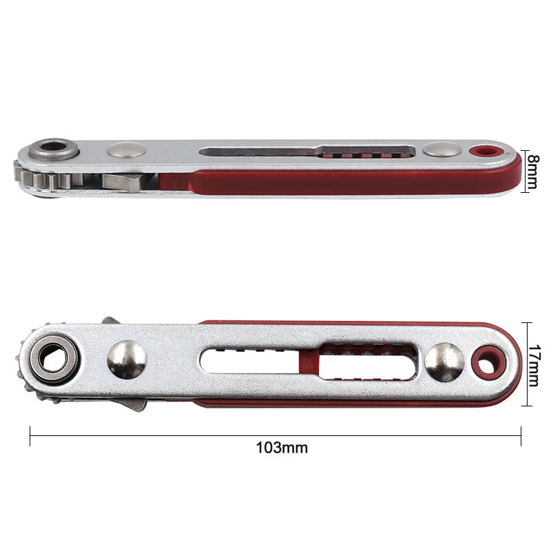 Mini Ratchet Wrench Set | 1/4 Inch Drive Hex Torx Screwdriver Bits