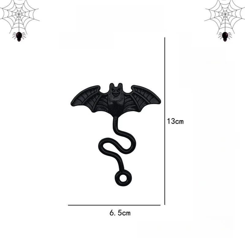 12Pcs Funny Elastic Bat Sticky Toy | Halloween Party Favors and Pinata Fillers for Kids