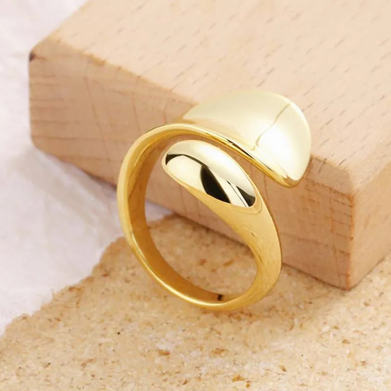 925 Sterling Silver Geometry Adjustable Rings for Women | Engagement Luxury Jewelry Gift