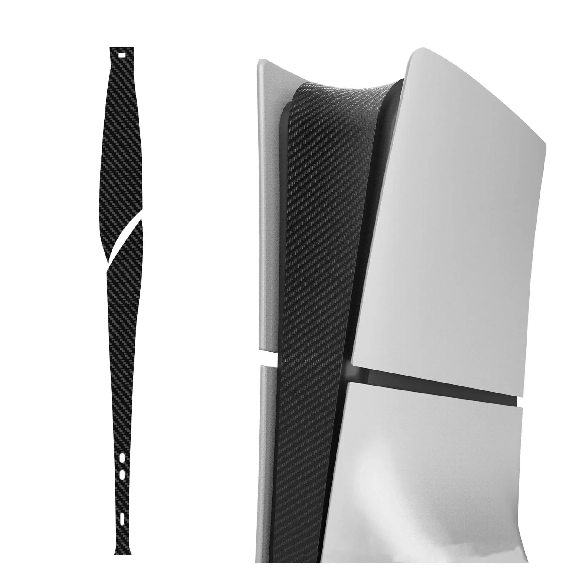 For Sony PS5 Slim Console Carbon Fiber Skin Cover Sticker | Decorative Protection for Your Console