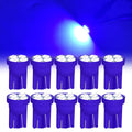 10Pcs T10 4SMD 1210 Blue LED Car Light Bulbs | High Brightness Plug and Play