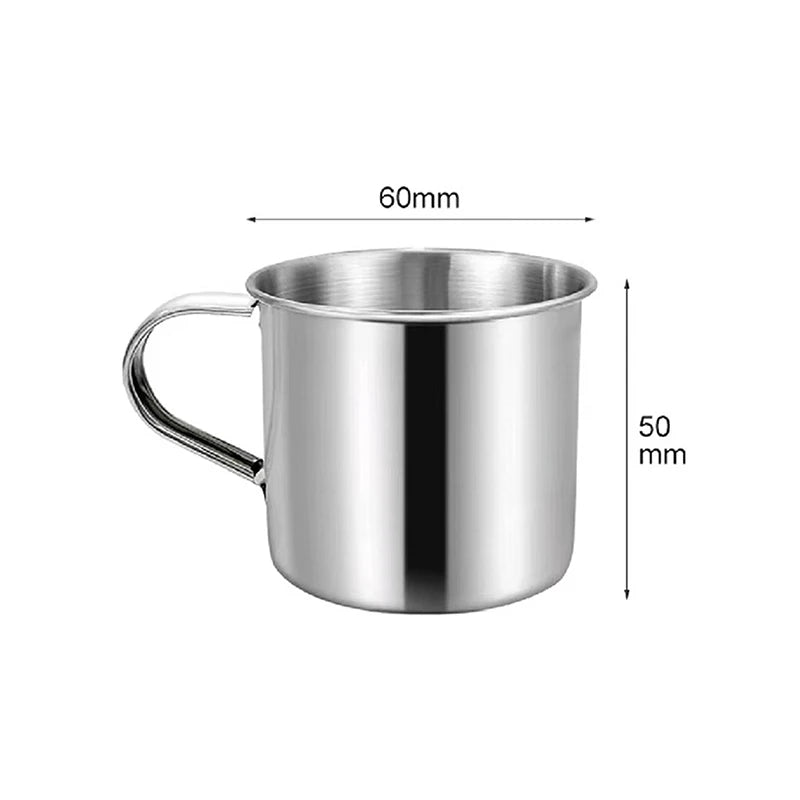 Stainless Steel Coffee Mug | Portable Camping Cup with Handle for Travel and Home